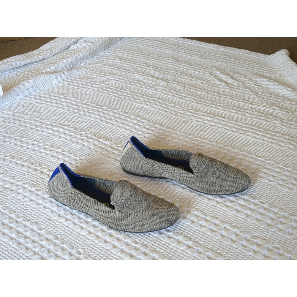 Rothy's The Loafer Gray Stripe Taupe Heatherโ Gray Sz 9.5